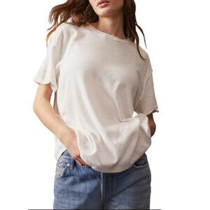 Free People Boyfriend T-Shirt White - New, Large